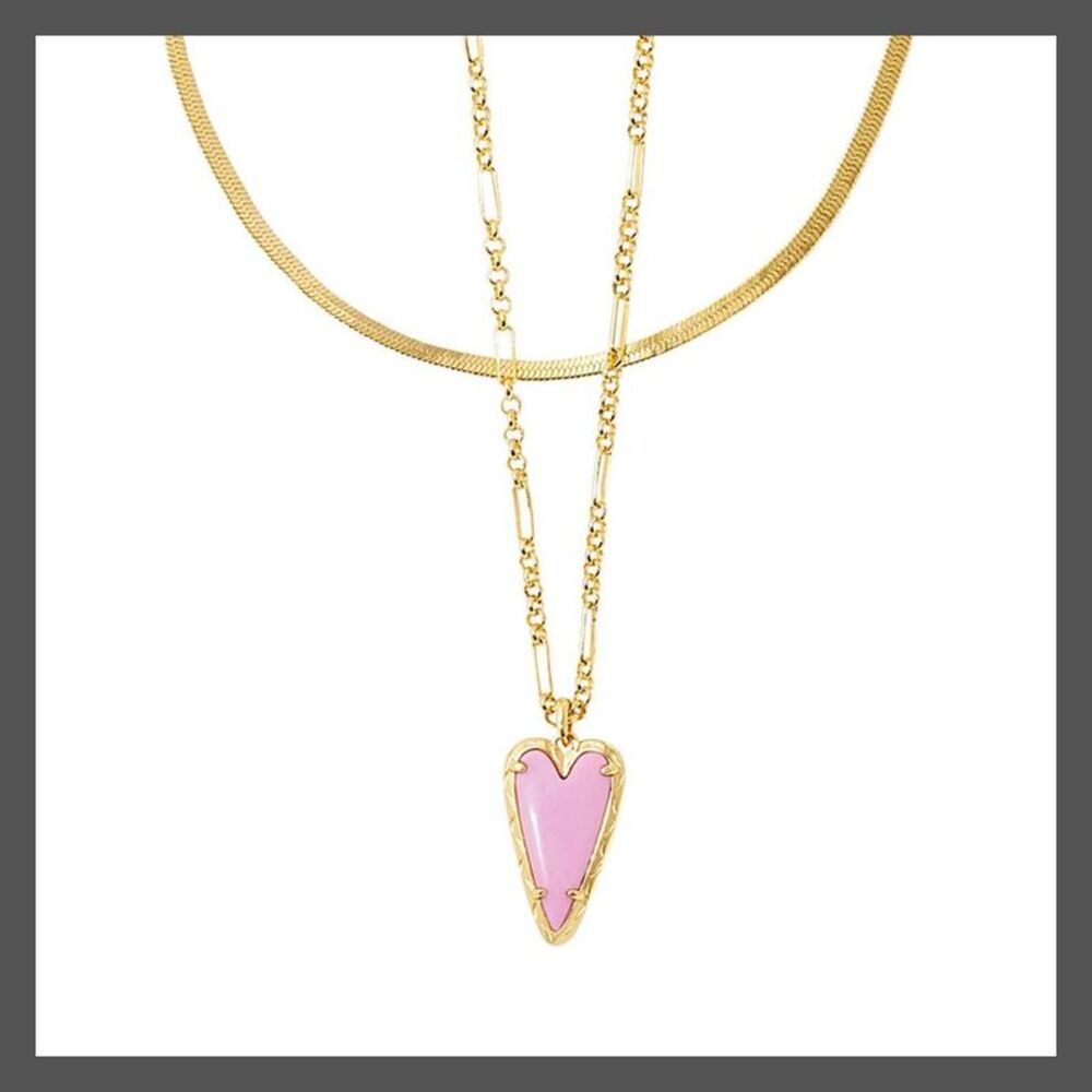 Kendra Scott - Kendra Scott 14K Gold Over Brass Multi-Strand Neck Lavender